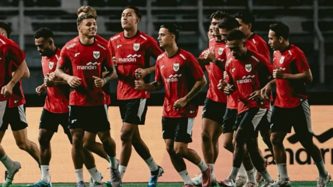 Timnas Indonesia latihan. [Dok. PSSI]
